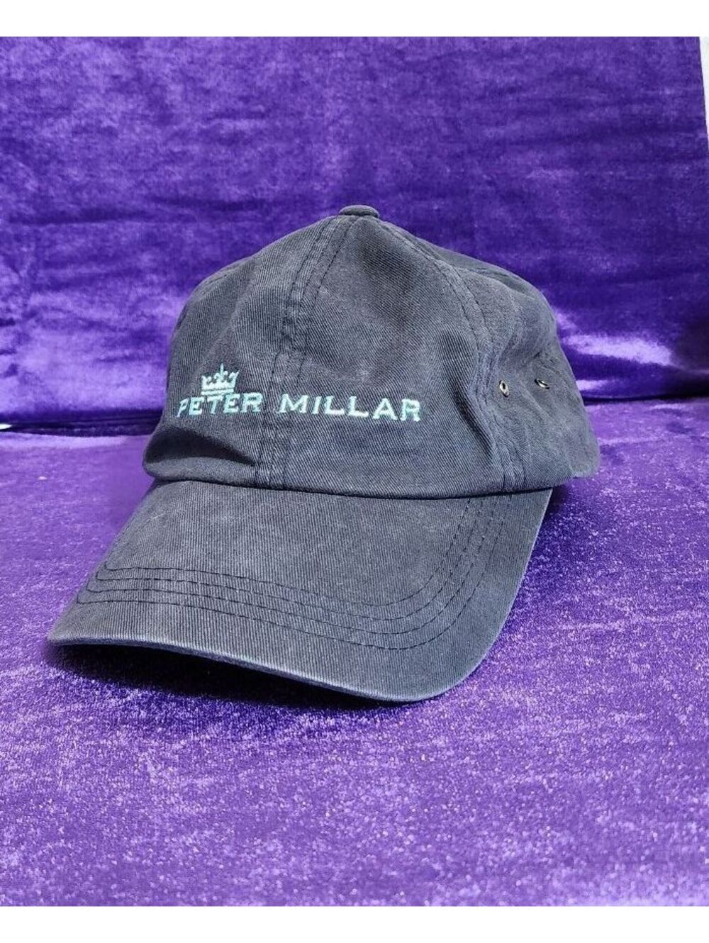 Peter Millar Navy washed Adjustable Baseball Cap